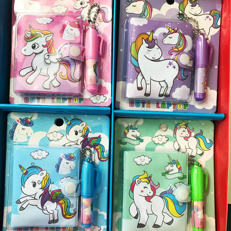 

1X Kawaii Unicorn Set 1 Notebook+1 Ballpoint Pen School Office Supply Student Stationery Paper Writing G9-28