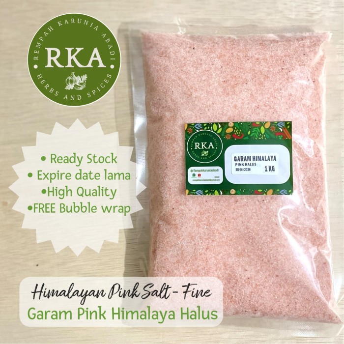 

Garam himalaya Pink Halus 1kg / Himalayan Pink Salt Fine 1 kg