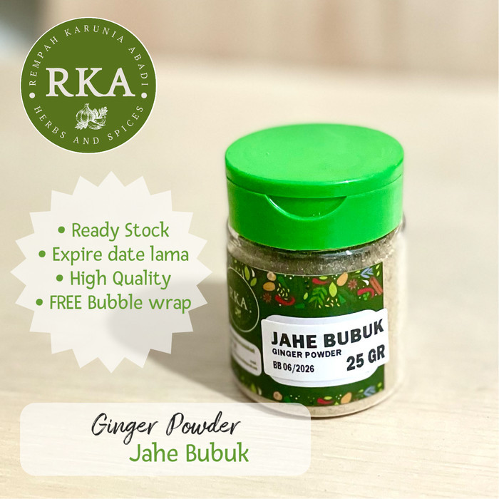 

Jahe Bubuk Asli Murni 25 gr / Ginger Powder 25 gr / Pure Ginger Ground 25gr