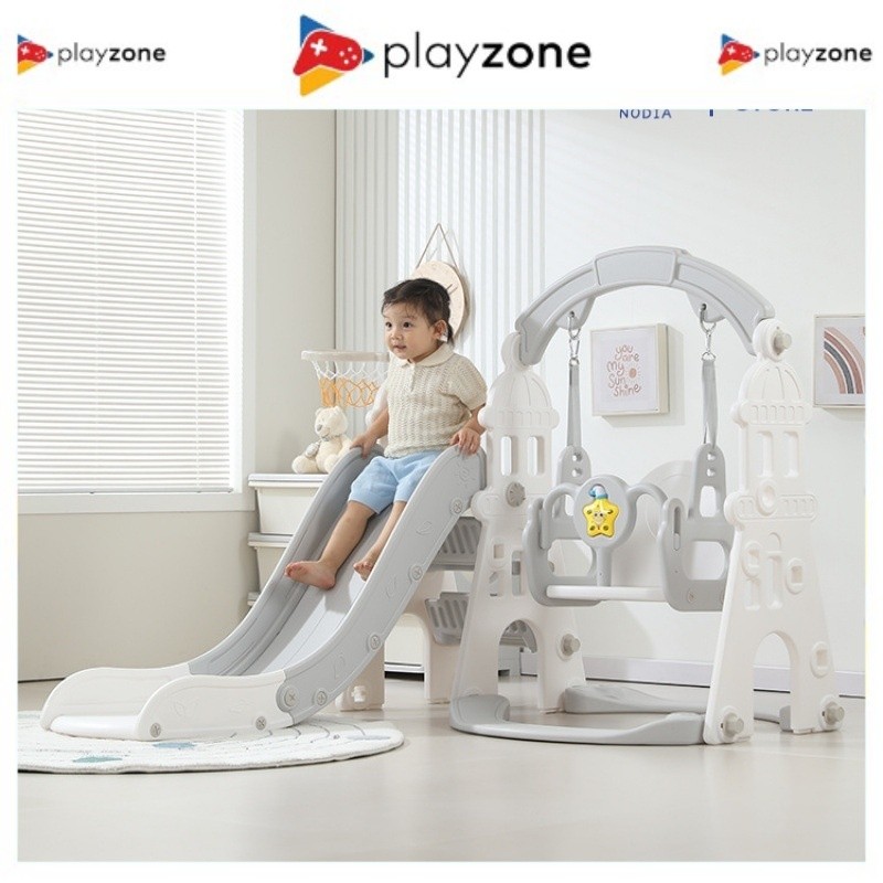 Mainan Ayunan Anak 3-in-1/Prosotan/Ring Basket  (Bola Gratis)/kuda Goyang/Taman Bermain Bayi