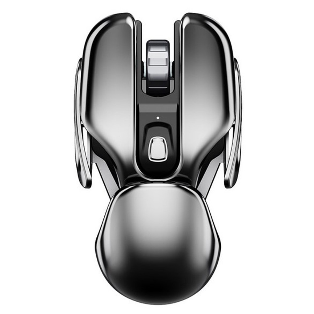 PX2 Metal 2.4G Rechargeable Wireless Mute 1600DPI Mouse 6 Buttons for PC Laptop Computer Gaming Offi