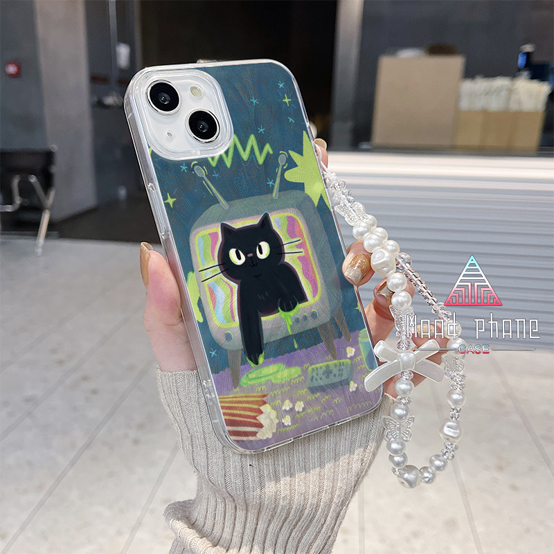 Berlaku untuk Samsung A04 Casing Ponsel Samsung A03 A02S A55 A52S A51 A50 A34 A32 mesin tv kucing ka