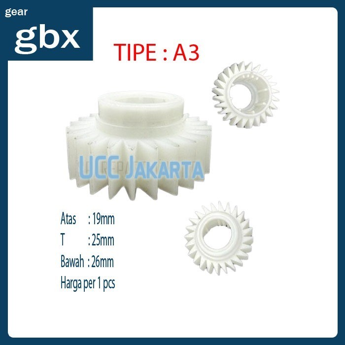 HD88 gear plastik gearbox 1 tabung mesin cuci A3 (2pcs)