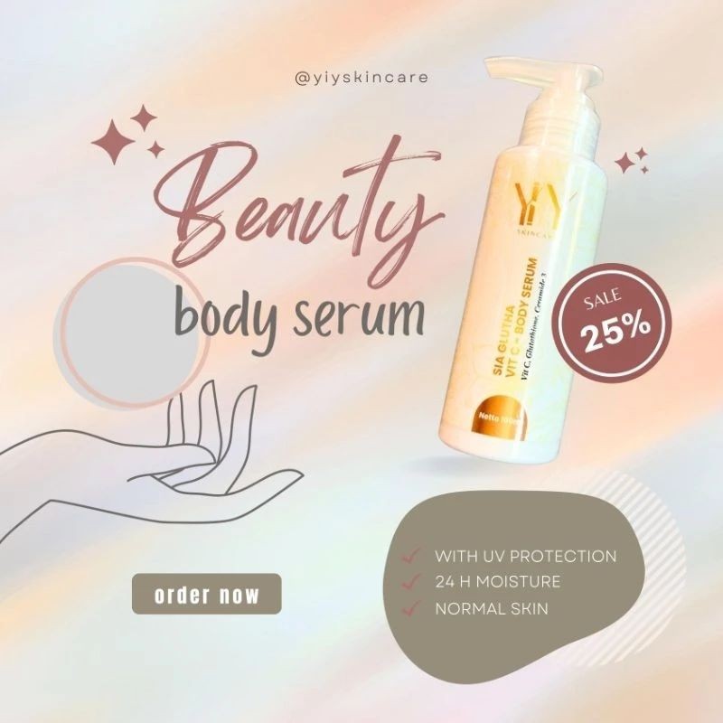 body lotion dan Serum pemutih badan cepat wangi sepanjang hari