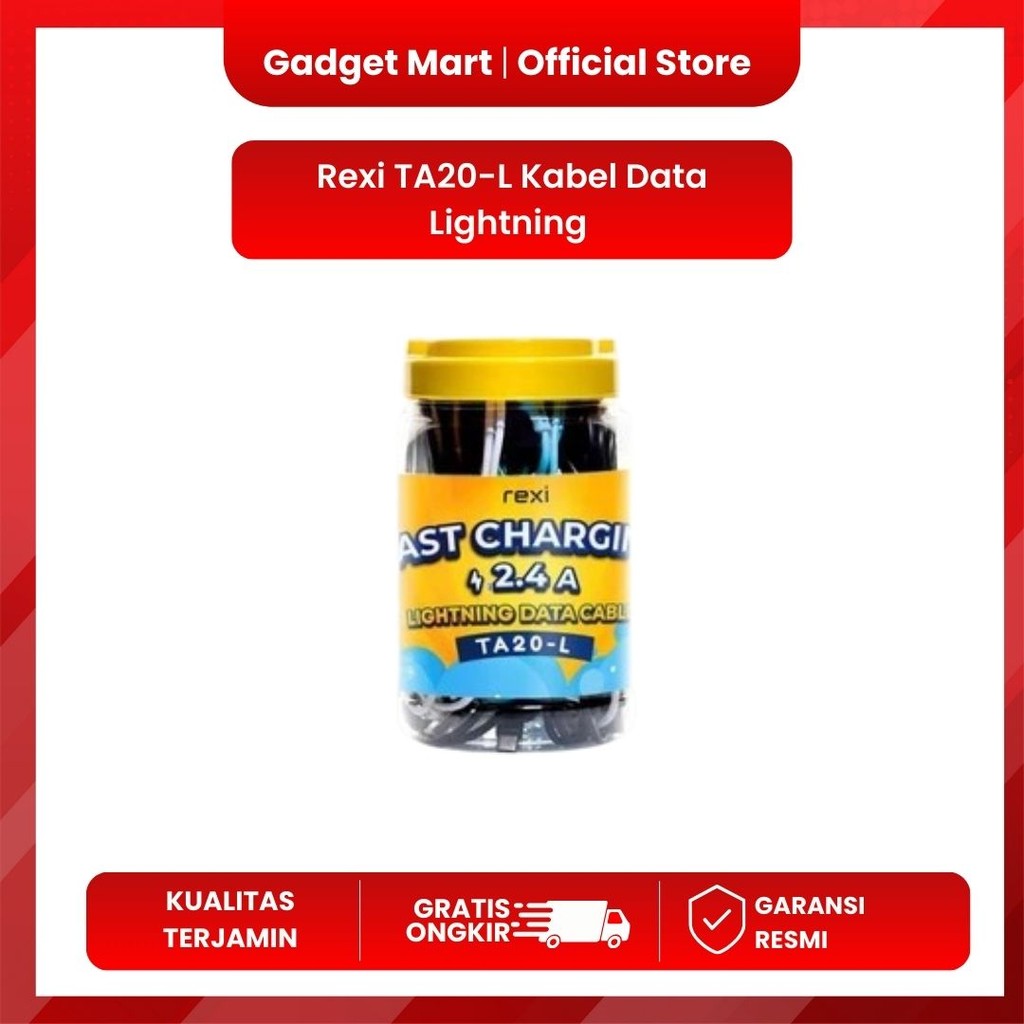 Rexi TA20-L Kabel Data Lightning Toples Isi 20