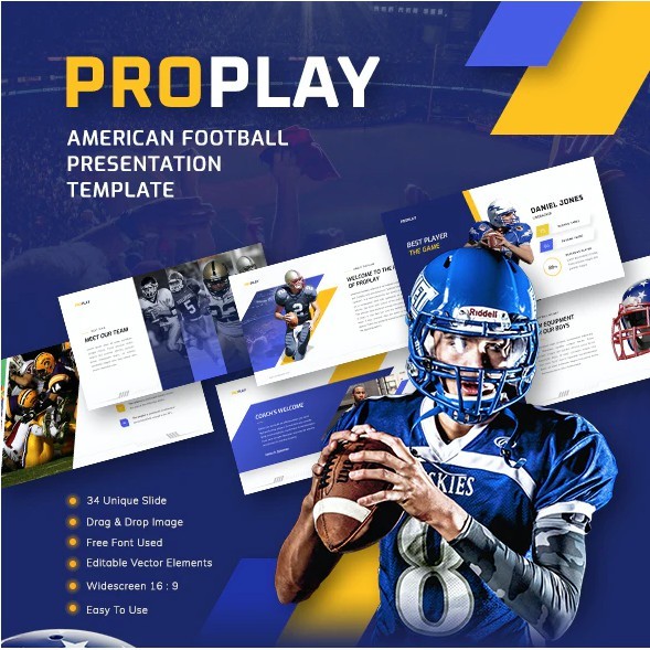 NS Proplay - American Football Sport PowerPoint Presentation Template