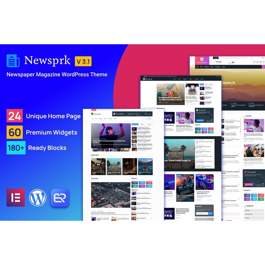 Newsprk - Newspaper WordPress Theme