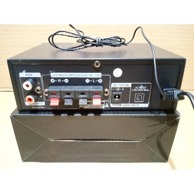 SERBA COD TERPOPULER~Power Amplifier FLECO D05 AC-DC Stereo Bluetooth USB Radio // Amplifier Fleco D