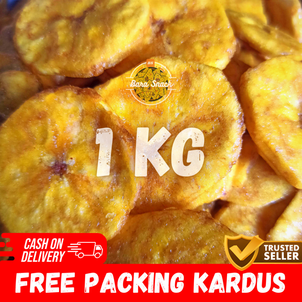 

[ 1KG ] Keripik Pisang Koin Manis / Banana Chips Premium / Camilan Snack Kiloan Murah -K