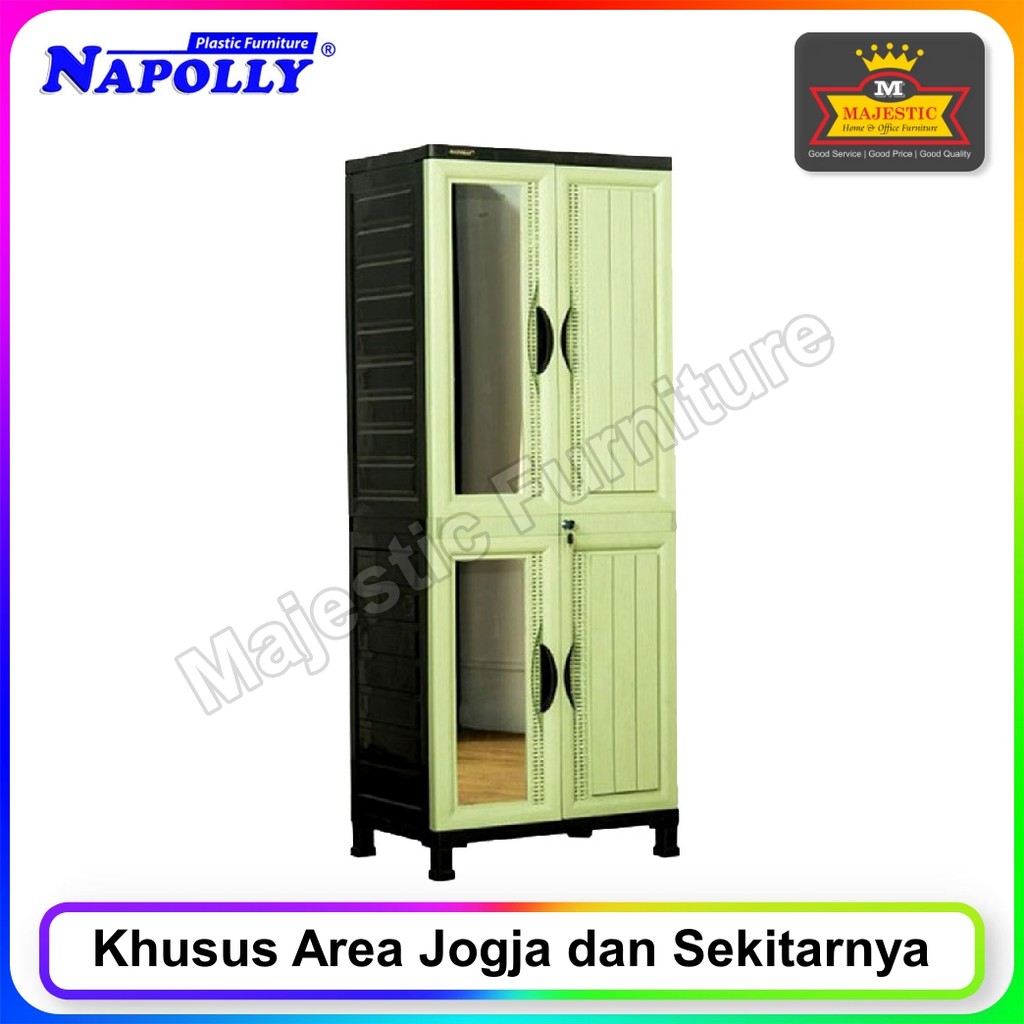 Lemari Plastik Napolly CABRO 85 4R 2CK (Jogja)