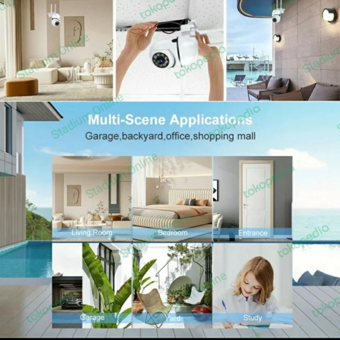 IP Camera CCTV Yoosee Outdoor PTZ Speed Dome  8MP - Hanya CCTV