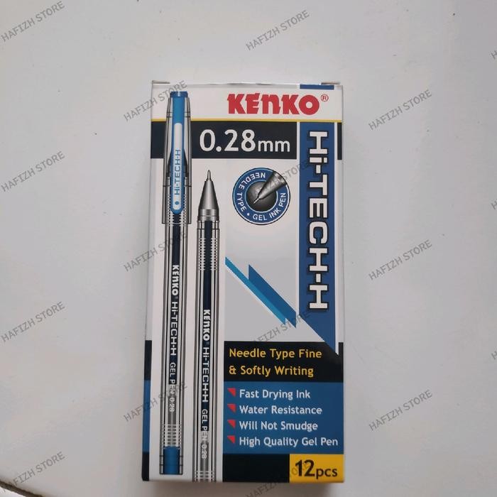 

[Best Seller] PEN HI TECH KENKO 0.28mm Stationery Pulpen murah - HITAM, pak