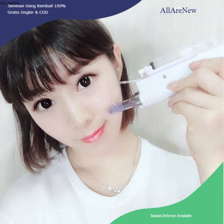 [AllAreNew] 2in1 dermapen mesogun alat meso mesotheraphy injeksi serum vanadium dr pen nebulizer hya