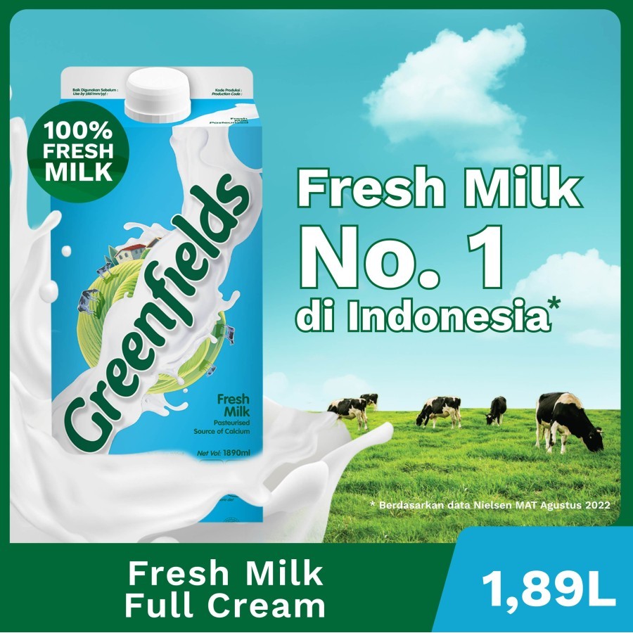 

[Special Price] Susu Segar Greenfields - Fresh Milk Full Cream 1,89L