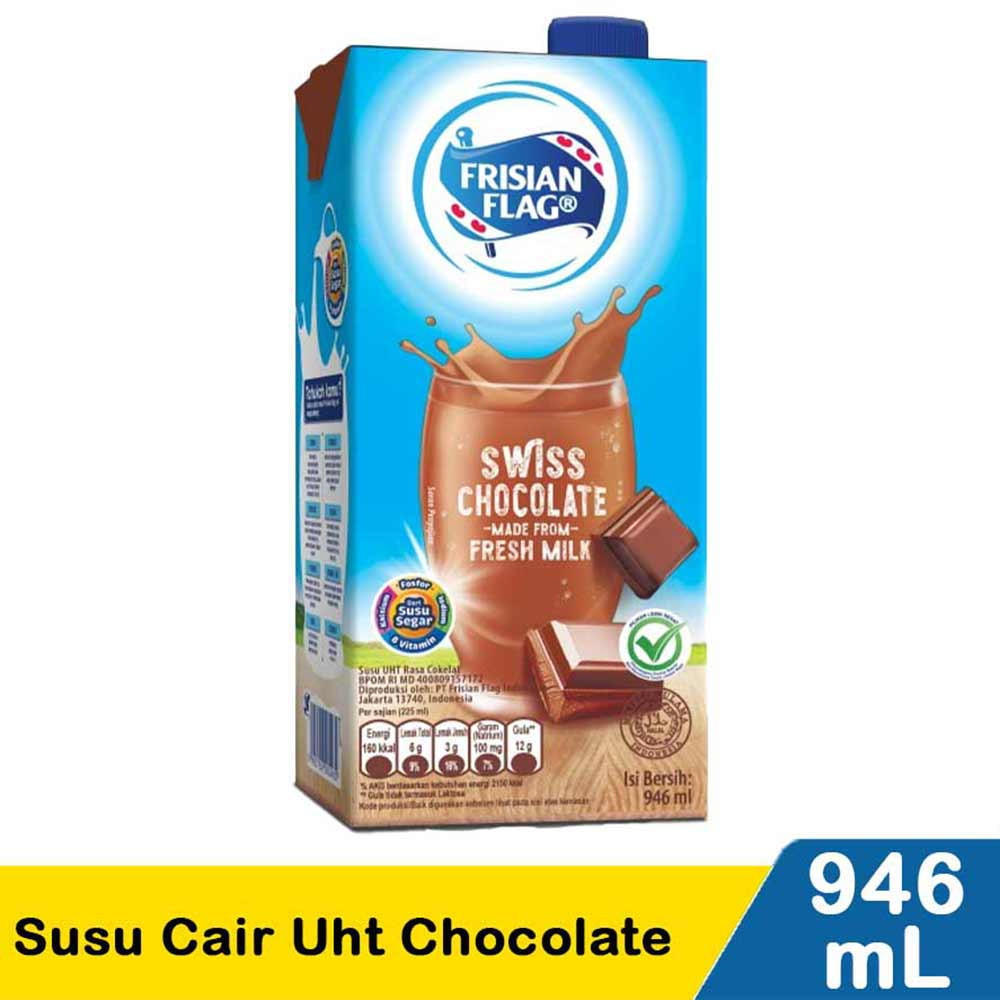

SUSU UHT FRISIAN FLAG SWISS CHOCO 946 ML - ABO