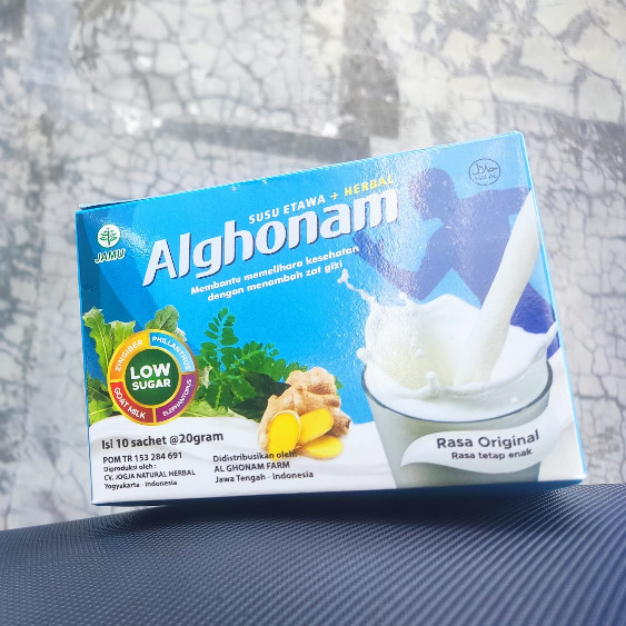 

Susu Kambing Etawa Bubuk AL GHONAM Kemasan SACHET Rasa Vanilla Murni
