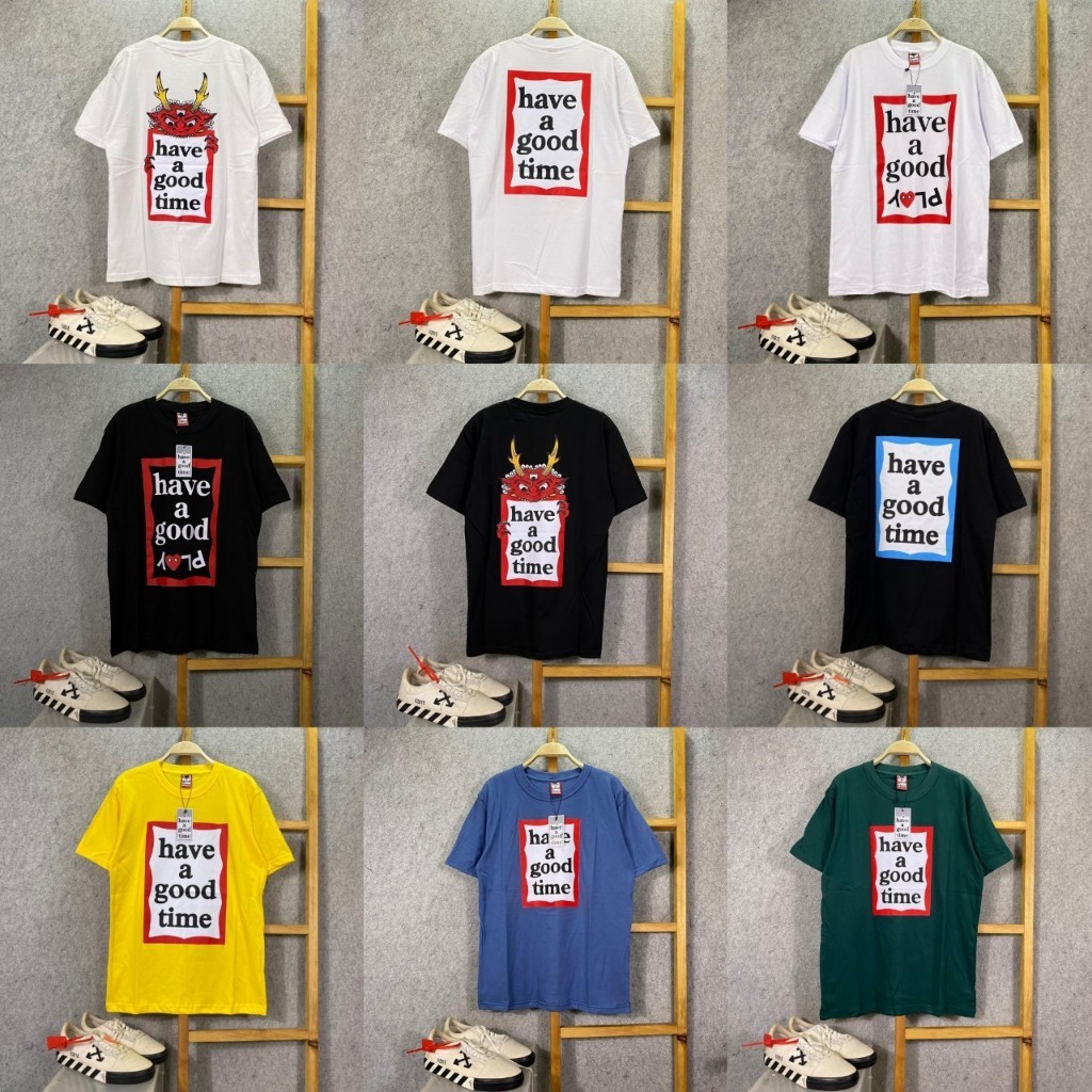 KAOS TSHIRT HAVE A GOOD TIME LOGO BLUE