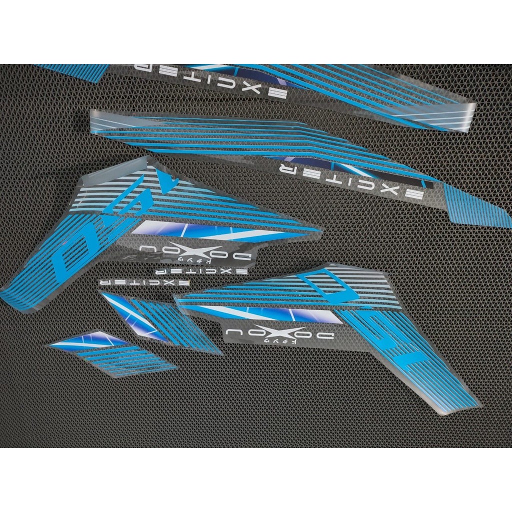 STRIPING STICKER CUSTOM MX KING 150 EXCITER Y15ZR SNIPER DOXOU TRANSPARAN
