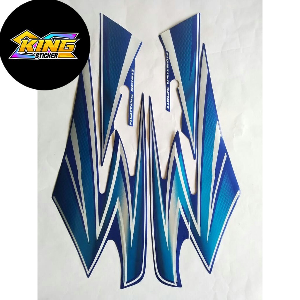 stiker lis body yamaha rx king 2003 biru