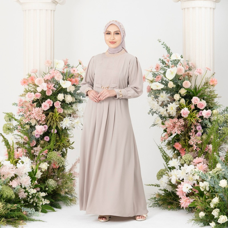 MAYANG COLLECTION - AZALEA SERIES - AURELIA DRESS G02699 | ATASAN GAMIS WANITA HARI RAYA LEBARAN