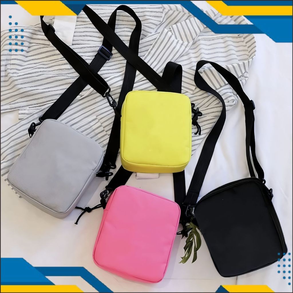 MY Tas Selempang Polos Anak Laki laki dan Perempuan Fashion Kids 14 A5