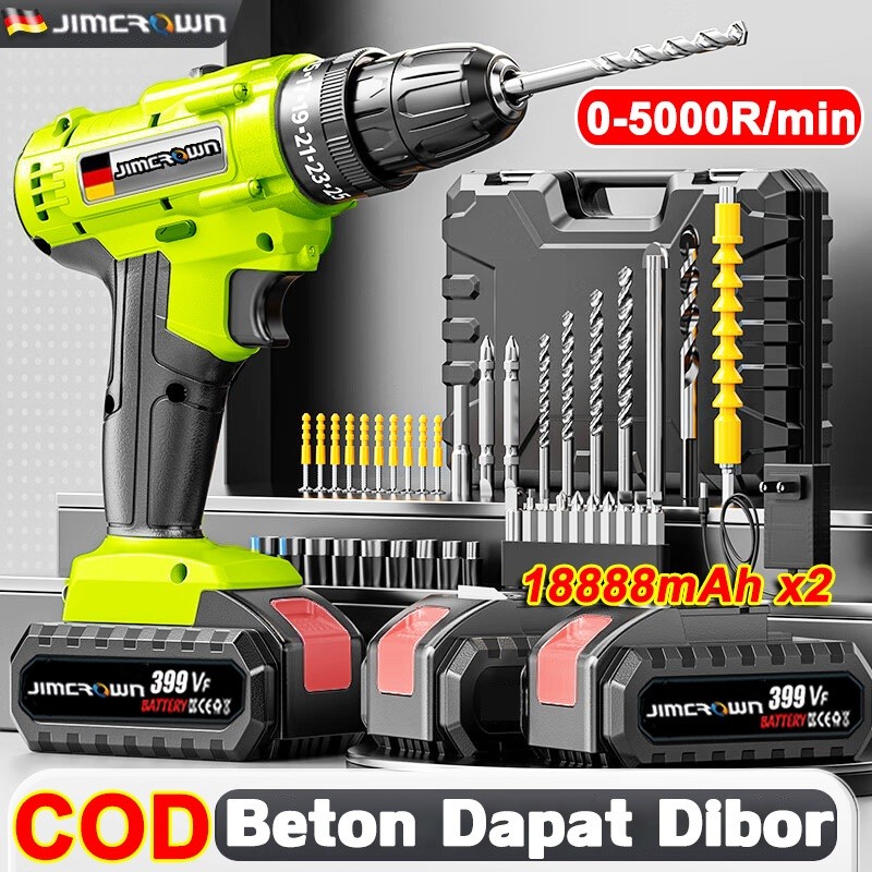 Mesin Bor Listrik bor baterai Makita bor tangan electric drill Impact Cordless Drill Bor Tanpa Cas B