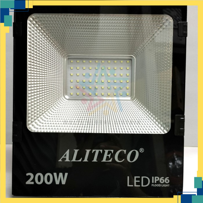 Kap Lampu Sorot LED 200 Watt / Kap LED Lampu Tembak 200 Watt Putih - Kuning