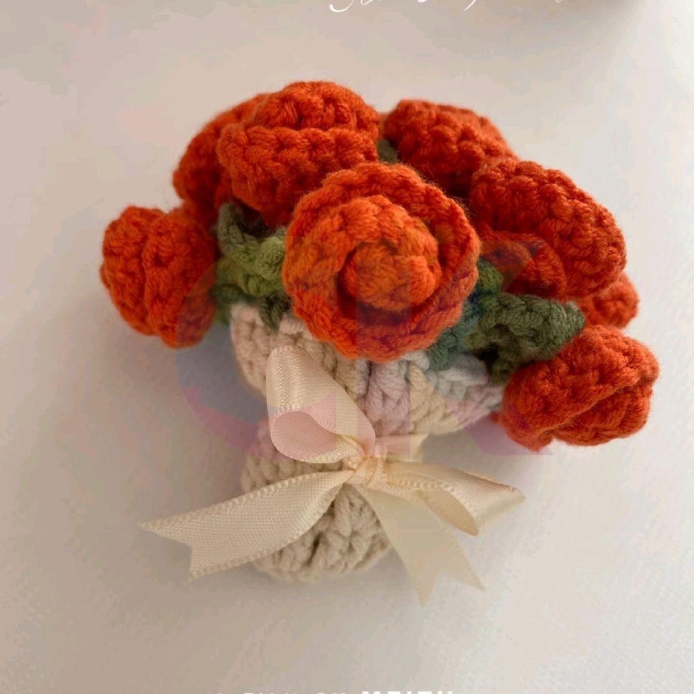 

D'CRAFTS - Amigurumi Mini Bouquet Flower yang Unik dan Estetik - Hadiah, Kado - CK