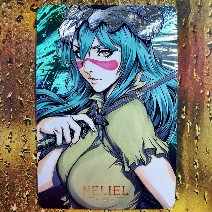 KY562 Kartu Anime Neliel Bleach 3D Aura Hologram