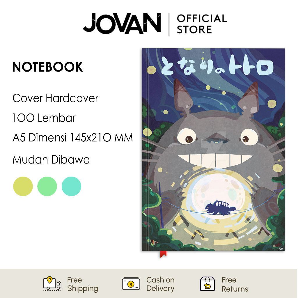 

Notebook Hardcover Custom Totoro Ghibli 6 Buku Tulis Catatan Note Agenda Planner Jurnal Diary Notebook Anime