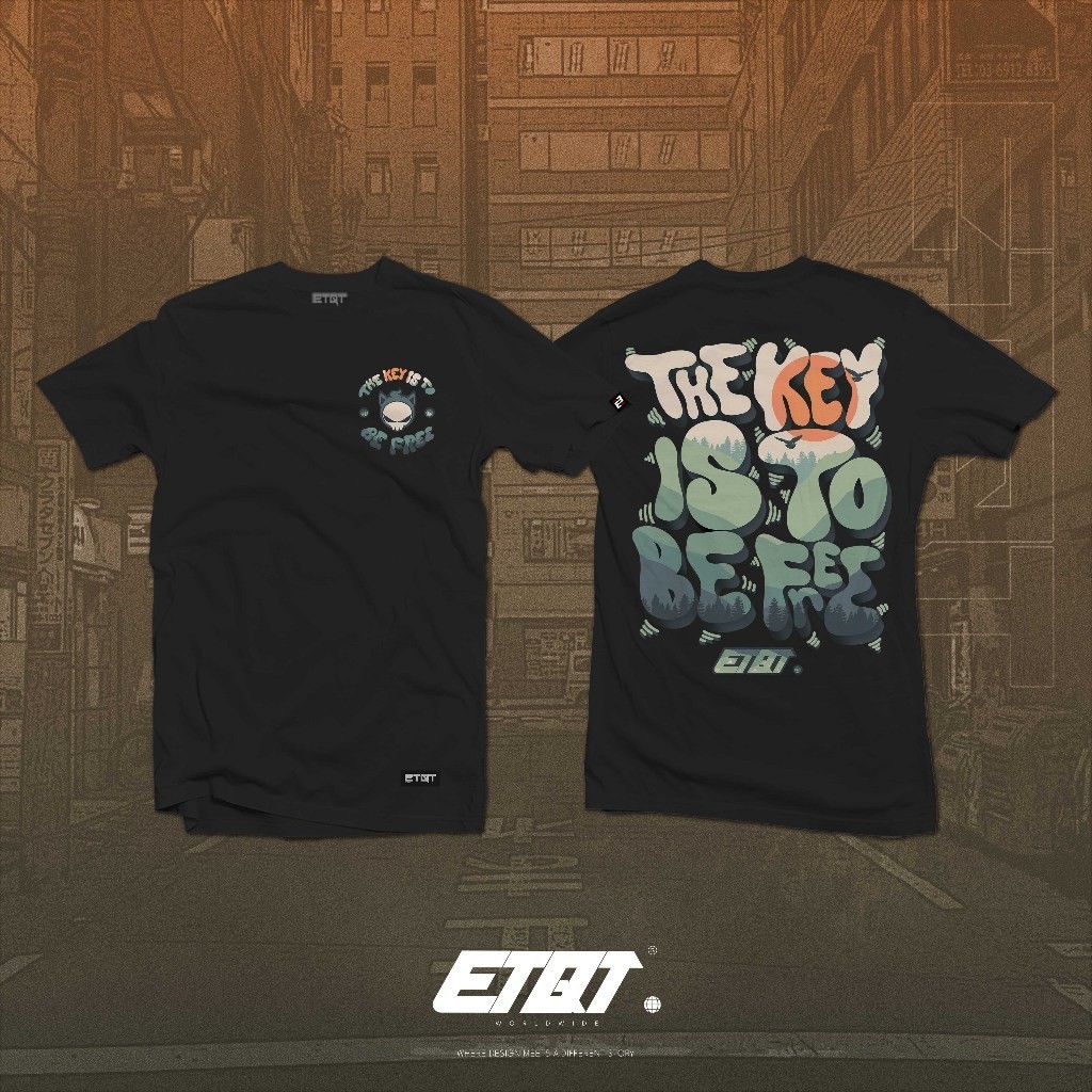 ETQT Anime Oversized Shirt - Unisex - ETQT Brand Shirt - Be Free