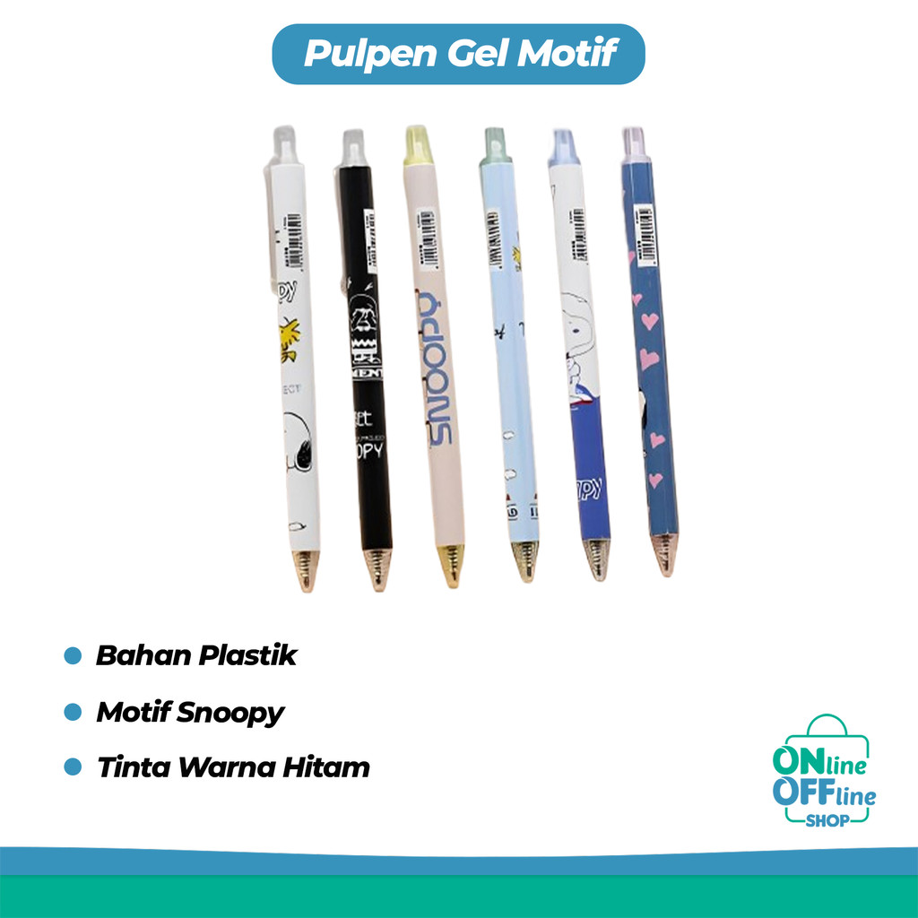 

Pulpen Gel Motif Snoopy Pulpen Pelajar Dan Kantor Pena Lucu Puppy Snoopy Press Gel Pen 595