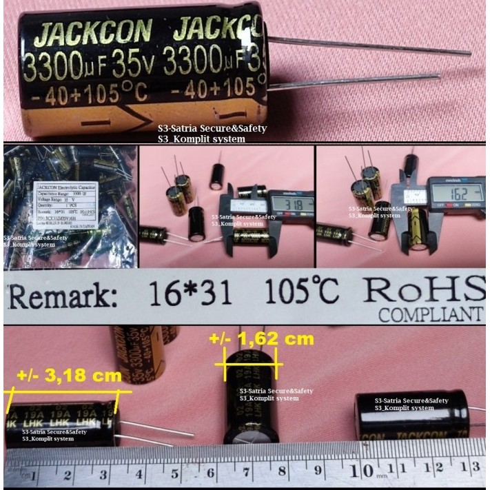 Elko 3300uf 35V elco 3300 uf 35 v 35vol 3300uf35V 35V3300uf