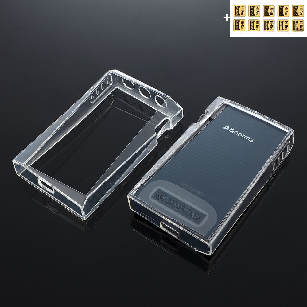 Soft Protective Skin Case Cover for iRiver Astell&Kern SR35 with Front and Back Tempered Glass Scree