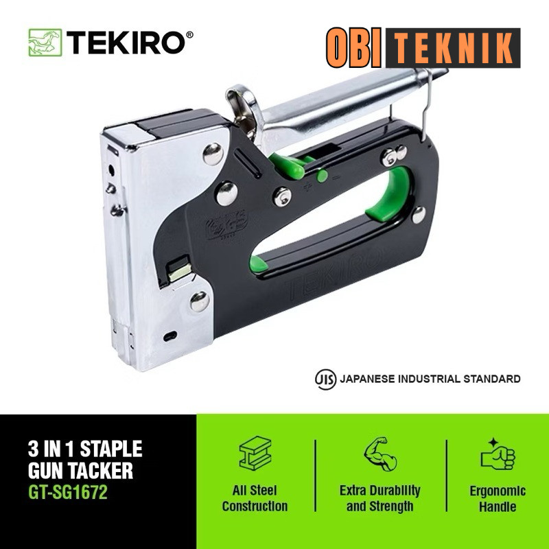 

TEKIRO 3 IN 1 TEMBAKAN STAPLES STANDAR 6 - 14 MM - 3 IN 1 STAPLE GUN TACKER - OBI TEKNIK