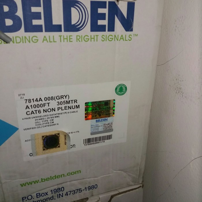 KABEL LAN BELDEN UTP CAT6 305 METER