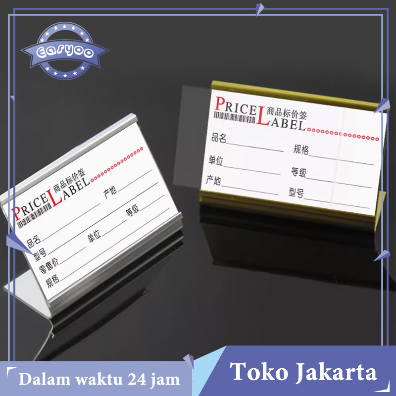 

Name Sign Holder Papan Nama Meja Holder Costum Tulisan Kartu Nama Desk Table Nameplat Aluminium