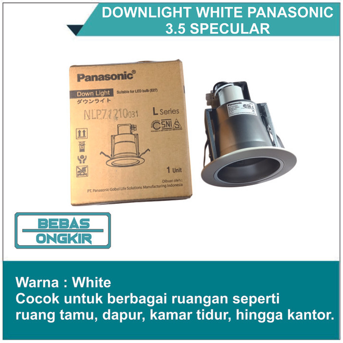 Downlight White Panasonic Specular / Downlight / Lampu Plafon / Lampu Sorot / Lampu Sorot Plafon