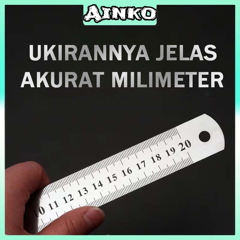 

Penggaris Besi / Penggaris Stainless Steel 30 Cm / Penggaris Pengukur Ujian Siswa Penggaris Gambar