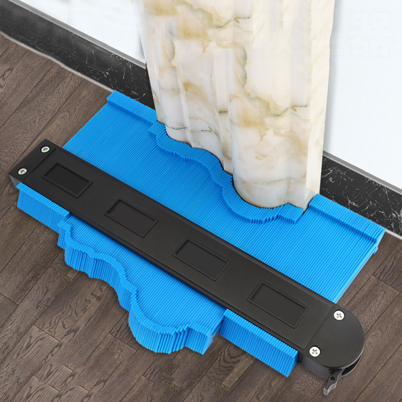 

Contour Gauge Duplicator Ceramic Tile Carpet Cutting Template Profile Measuring Angle Ruler Contour Duplicator Woodworking Tools
