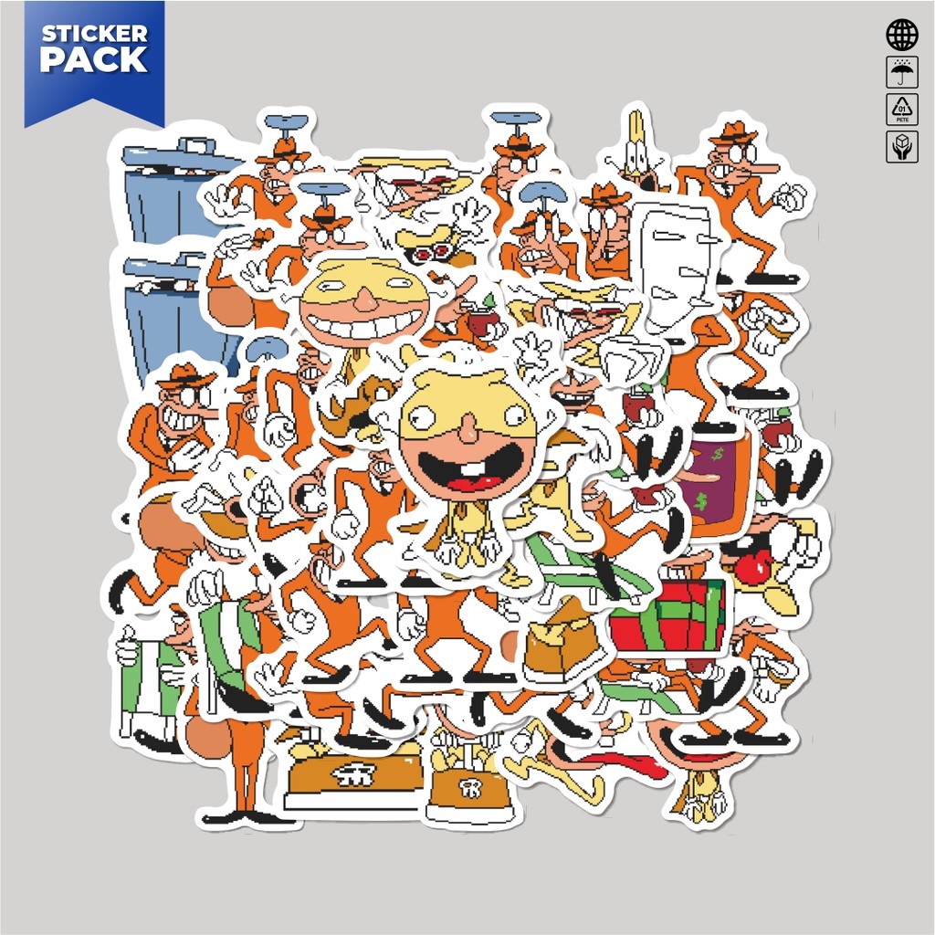 

[100PCS]Stiker Pack Stiker Pizza Tower V27 Aesthetic Vinyl Anti Air Dekorasi Sticker Laptop Buku Journal Koper Helm Casing HP Gitar Helm Skateboard