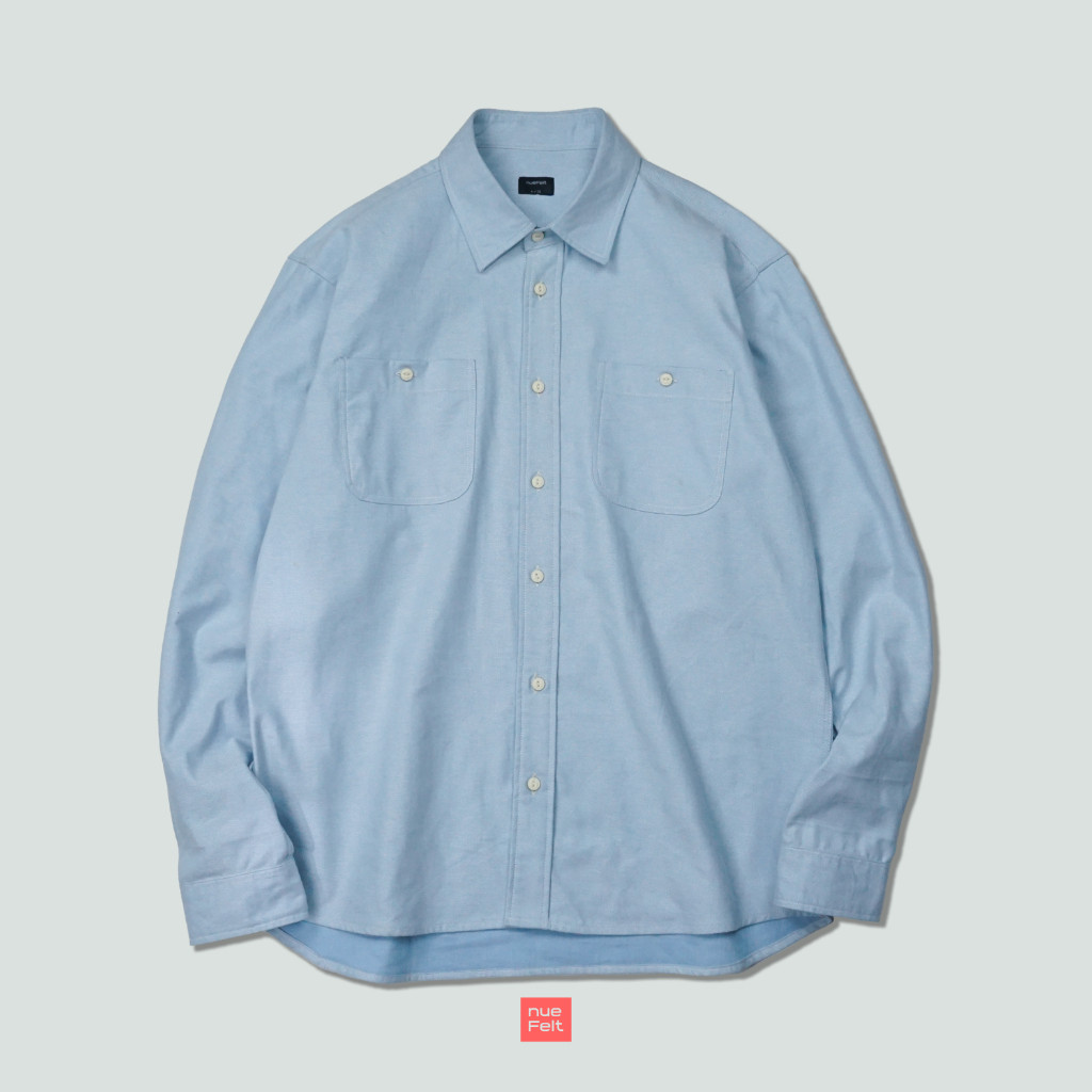 NUEFELT Kemeja Pria RawTwill Denim Lengan Panjang Firenze