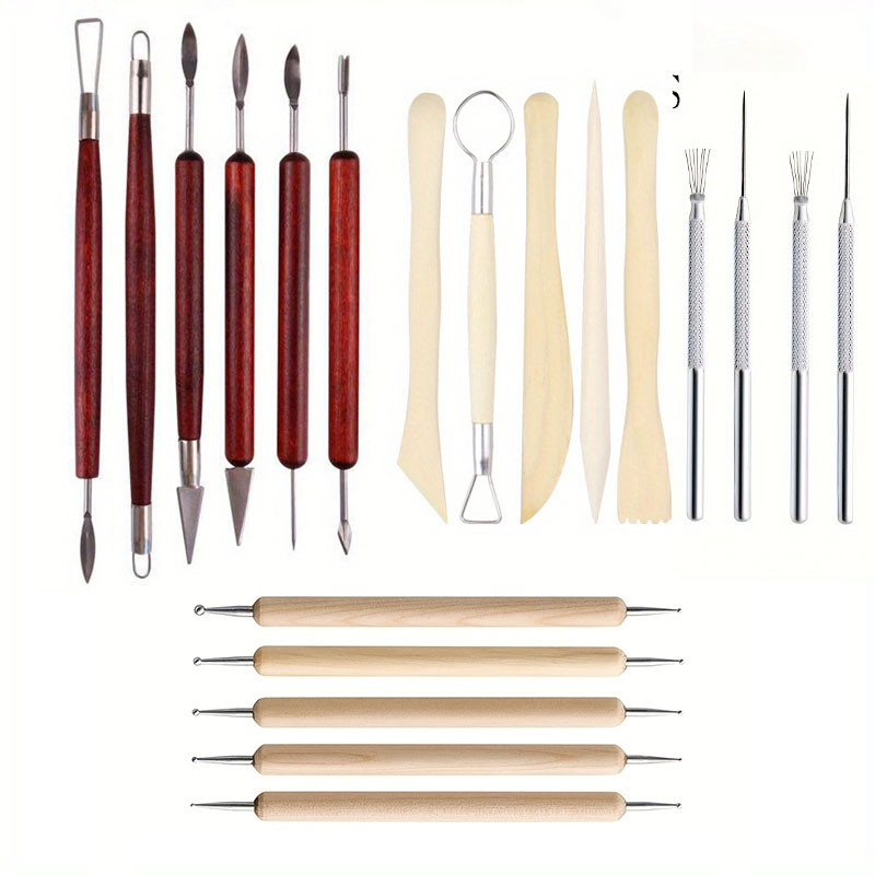 

43PCS Ceramic Clay Tools Set Pottery Sculpting Tools for Polymer Carving Tools Bag DIY Handcraft Modeling Clay Tools Accessories