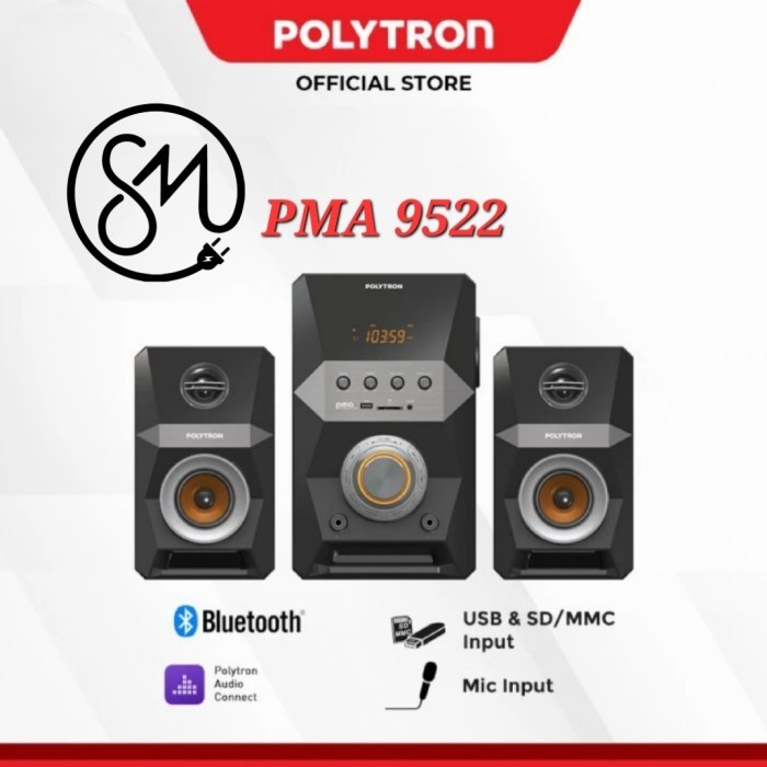 Speaker Multimedia Polytron PMA 9522 Bluetooth PMA9522