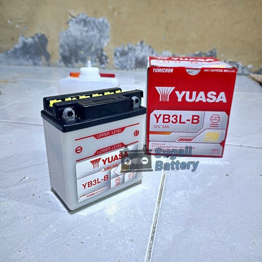 Aki Motor RX KING RX-Z RX SPECIAL YUASA YB3L-B Aki Basah 12volt 3Ah