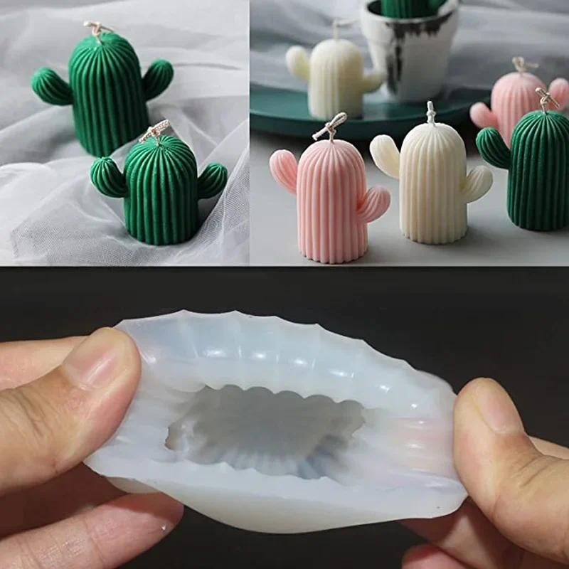 

Candles Handmade Soap Aromatherapy Make DIY Crystal Drop Mould Cactus Ornaments Candle Making Molds