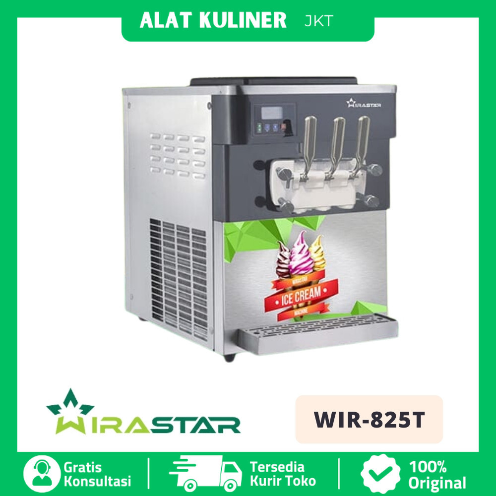 Mesin Es Krim Soft 3 Tuas Wirastar WIR-825T 3 With PreCooling Original