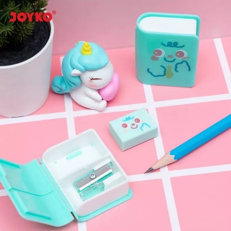 

Notebook Sharpener Eraser 2 in 1 Rautan dan Penghapus Joyko ER-131