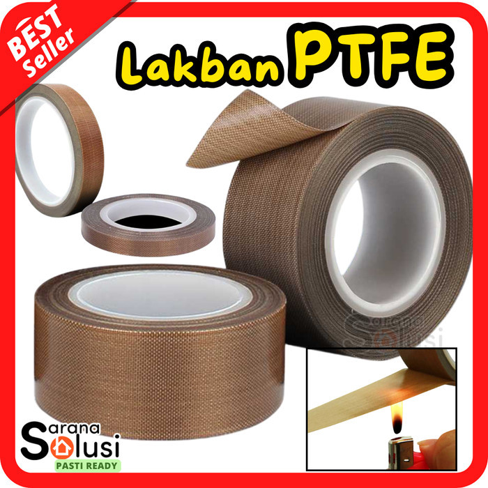 

Tape Lakban PTFE Tahan Panas Heat High Temp Adhesive Insulation 10 Meter