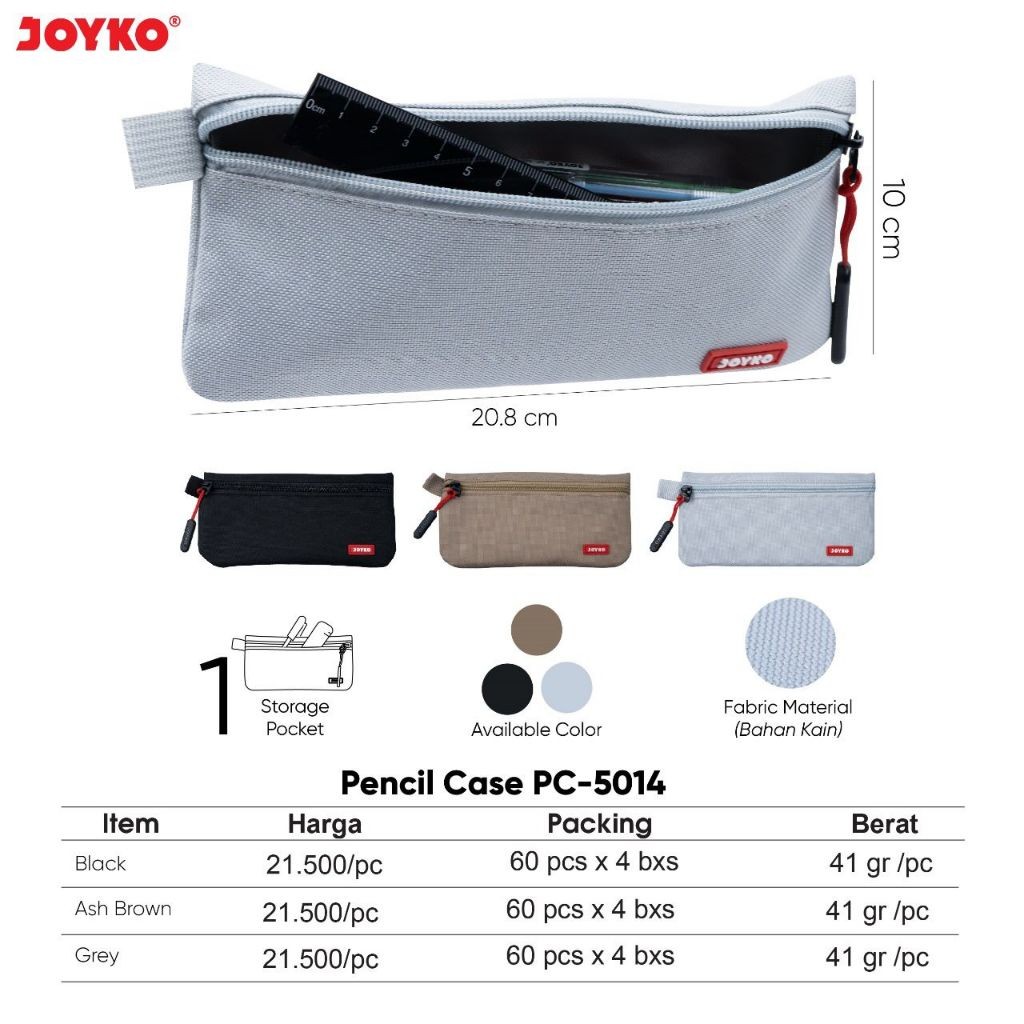

Pencil Case Kotak Tempat Pensil Joyko PC-5014